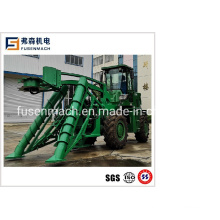 52kw Wheel Type Sugarcrane Harvester with Head Cutting